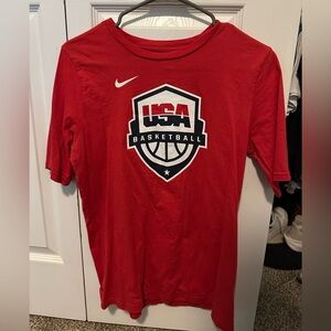 Nike Red Tee with Logo